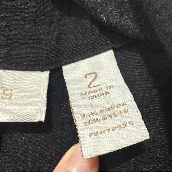 Chicos  women’s black open front blazer 2(12) - Picture 8 of 8